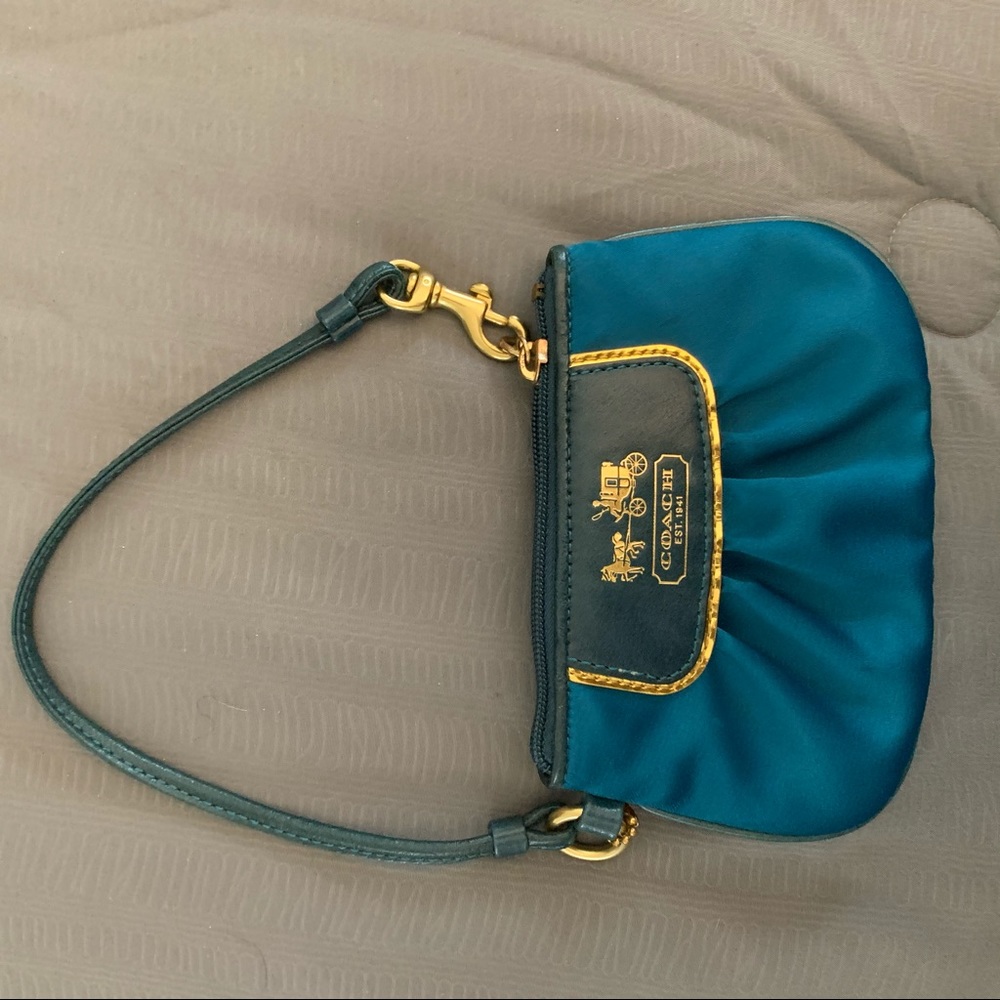 COACH Wristlet - Teal - $25